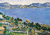 Bay of Marseilles From L Estaque 1878 - Paul Cezanne reproduction oil painting