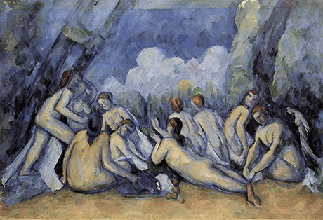 The Great Bathers 1900 - Paul Cezanne reproduction oil painting