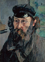 Self-Portrait in a Casquette - Paul Cezanne reproduction oil painting