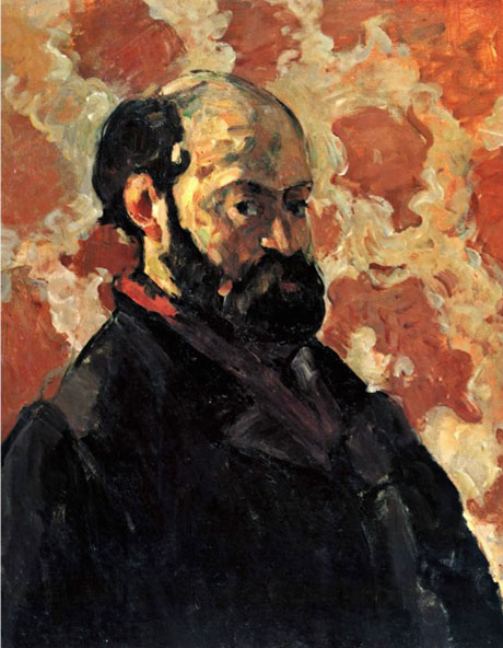 Self Portrait with a Pink Background - Paul Cezanne reproduction oil painting