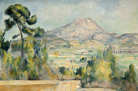 Mont Sainte Victoire 1883 - Paul Cezanne reproduction oil painting