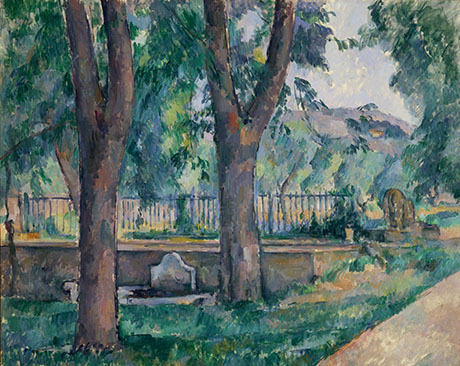 Bassin in Jas de Bouffan 1880 - Paul Cezanne reproduction oil painting