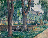 Bassin in Jas de Bouffan 1880 - Paul Cezanne