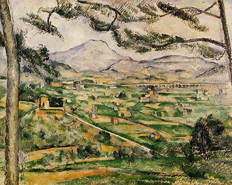 The Great Pine Mont Sainte Victoire 1886 - Paul Cezanne reproduction oil painting