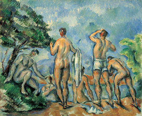 Bathers c1895 - Paul Cezanne reproduction oil painting