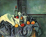 A Bottle of Peppermint 1890 - Paul Cezanne reproduction oil painting