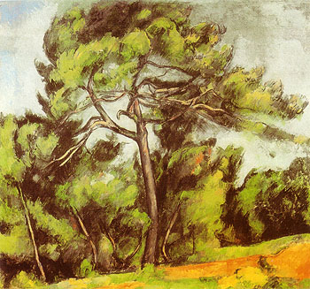 Great Pine 1890 - Paul Cezanne reproduction oil painting