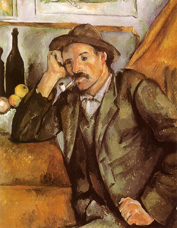 The Smoker 1895 - Paul Cezanne reproduction oil painting