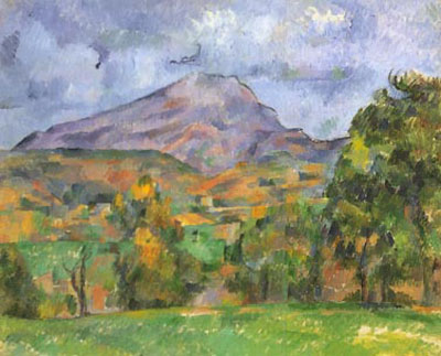 Le Montagne St.Victoir - Paul Cezanne reproduction oil painting