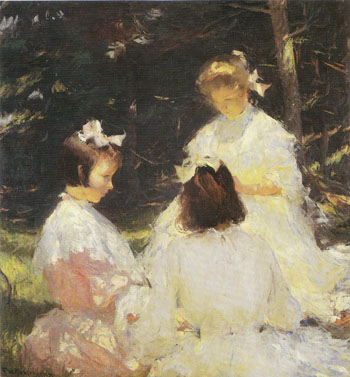 Children in the Woods 1905 - Frank Weston Benson reproduction oil painting