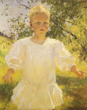 Laddie 1908 - Frank Weston Benson reproduction oil painting