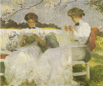 Afternoon in September 1913 - Frank Weston Benson reproduction oil painting