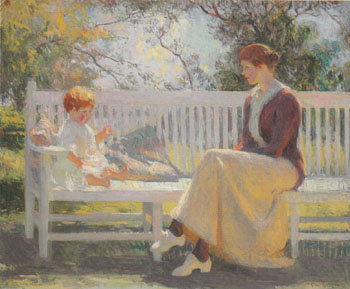 Eleanor and Benny 1916 - Frank Weston Benson reproduction oil painting