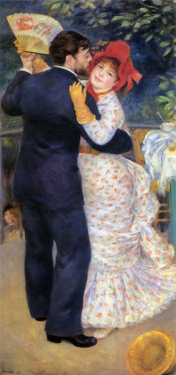 Dance in the Country 1883 - Pierre Auguste Renoir reproduction oil painting