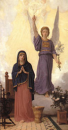The Annunciation 1888 - William-Adolphe Bouguereau reproduction oil painting