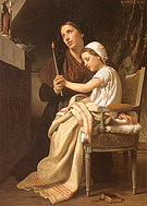 The Thank Offering 1867 - William-Adolphe Bouguereau reproduction oil painting