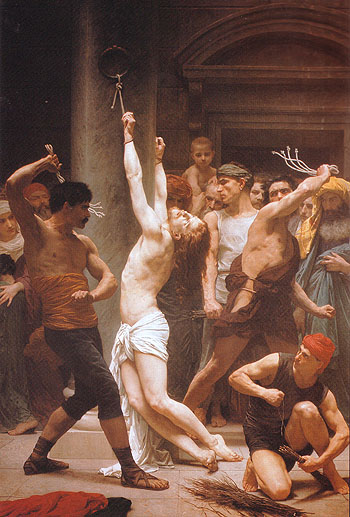 The Flagellation of Christ 1880 - William-Adolphe Bouguereau reproduction oil painting