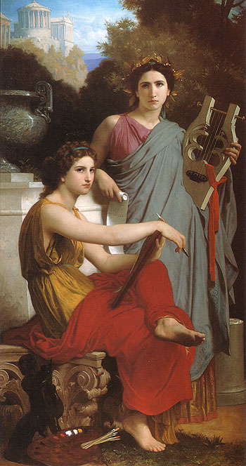 Lart et la litterature Art and Literature 1867 - William-Adolphe Bouguereau reproduction oil painting