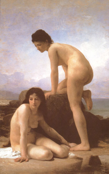 The Bathers 1884 - William-Adolphe Bouguereau reproduction oil painting