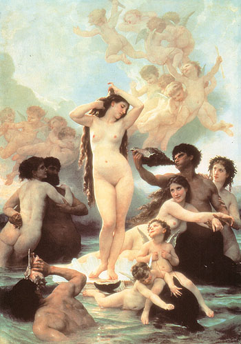 The Birth of Venus 1879 - William-Adolphe Bouguereau reproduction oil painting