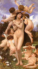 Le printemps The rturn of Spring 1886 - William-Adolphe Bouguereau reproduction oil painting