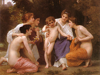 Admiration 1897 - William-Adolphe Bouguereau reproduction oil painting
