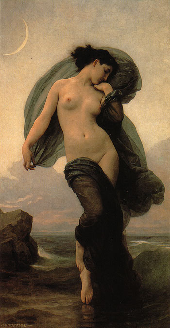 Evening Mood 1882 - William-Adolphe Bouguereau reproduction oil painting