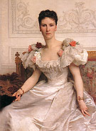 Portrait of Madame la Comtesse de Cambaceres 1895 - William-Adolphe Bouguereau reproduction oil painting