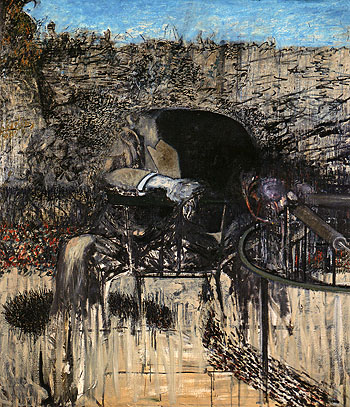 Figure in a Landscape 1945 - Francis Bacon reproduction oil painting