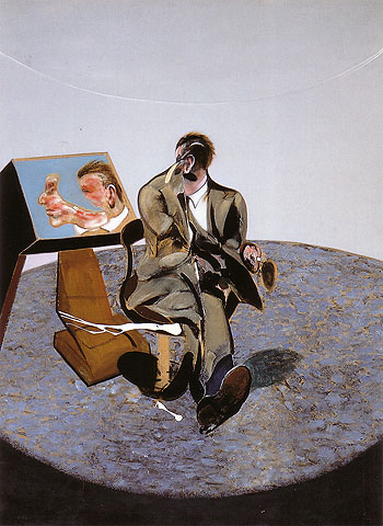 study of George Dyer in a Mirror 1968 - Francis Bacon reproduction oil painting