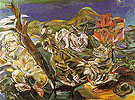 Still Life with cupid and Rabbit 1913 - Oskar Kokoshka reproduction oil painting