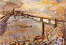 London Panorama of the Thames I 1926 - Oskar Kokoshka reproduction oil painting