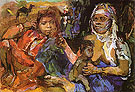 Arab Woman and Children 1929 - Oskar Kokoshka