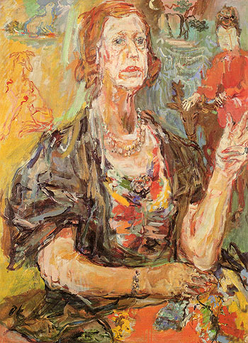 Cathleen Countess of Drogheda 1946 - Oskar Kokoshka reproduction oil painting