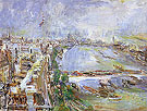 London View of the Thames from Shell Max House 1959 - Oskar Kokoshka reproduction oil painting