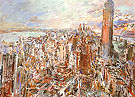 New York Manhattan with the Empire State Buiding 1966 - Oskar Kokoshka reproduction oil painting