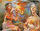 Morning and Afternoon The Power of Music II 1966 - Oskar Kokoshka