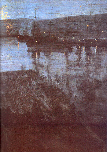 Nocturne in Blue and Gold Valparaiso Bay 1866 - James McNeill Whistler reproduction oil painting