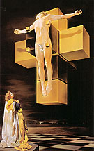 Crucifixion Corpus Hypercubus 1951 - Salvador Dali reproduction oil painting