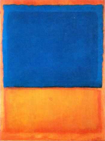 Untitled Red Blue Orange 1955 - Mark Rothko reproduction oil painting