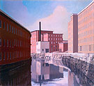 Amoskeag Canal , 1948 - Charles Sheeler reproduction oil painting