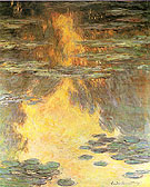 Water Lilies Water Landscape 1907 - Claude Monet reproduction oil painting