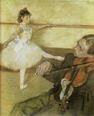 The Dance Lesson circa 1879 - Edgar Degas reproduction oil painting