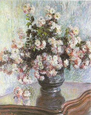 Chrysanthemums 1882 - Claude Monet reproduction oil painting