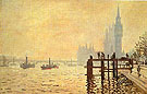 The Thames at Westminster 1871 - Claude Monet
