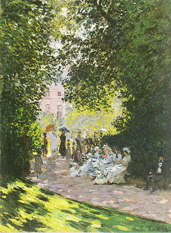 Monceau Park 1878 - Claude Monet reproduction oil painting