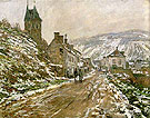 Road to Vetheuil Winter 1879 - Claude Monet reproduction oil painting