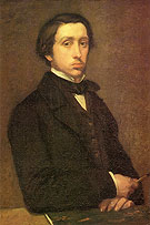 self-portrait 1854 - Edgar Degas reproduction oil painting