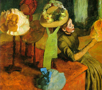 The Millinery Shop 1882 - Edgar Degas reproduction oil painting