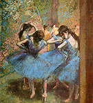 Blue Dancers 1893 - Edgar Degas reproduction oil painting